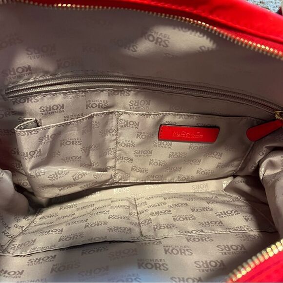 Michael Kors Ariana Large Red Tote. MSRP $280 Great Condition!! - Picture 8 of 9